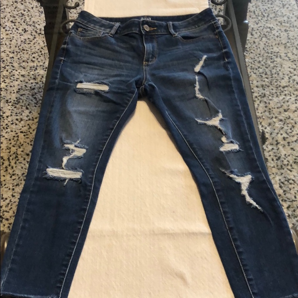 Frayed jeans, 4 petite